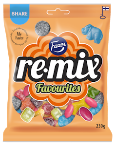 Fazer Remix Favourites karkkipussi 230g