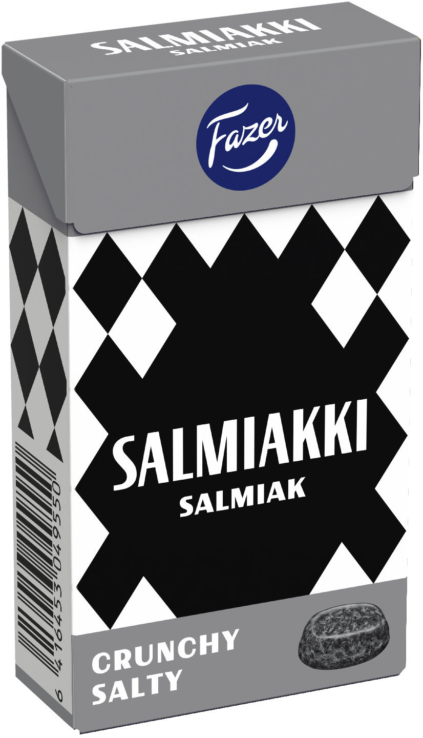 thumbnail interactive-video image 1 of Fazer Super Salmiakki Finnish Licorice – 5 X 38g Pack, Strong Salty Licorice From Finland 1 of 5