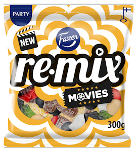 Fazer Remix Movies karkkipussi 300g DIS