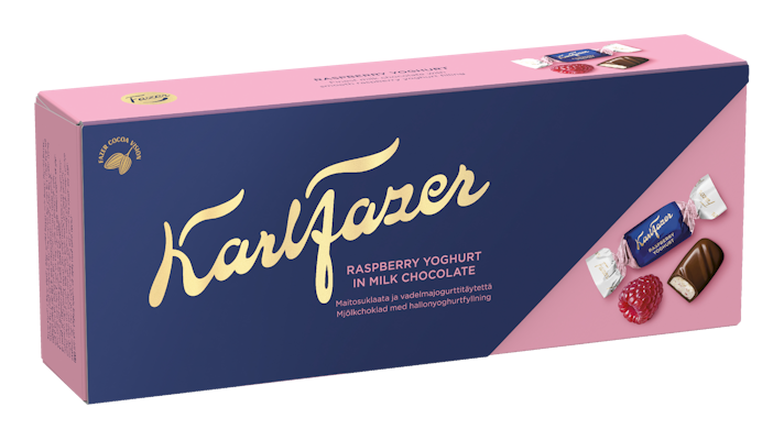 Karl Fazer Vadelmajogurtti suklaakonvehti 270g