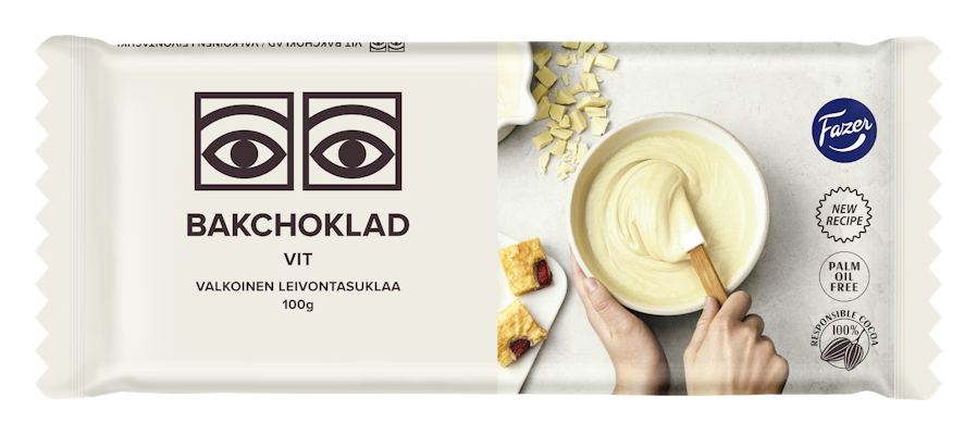 Fazer Ögon Valkoinen Leivontasuklaa 100g