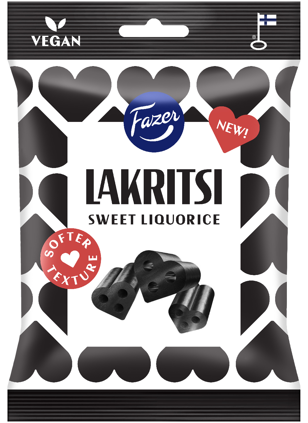 Fazer Lakritsi Sweet Liquorice makeispussi 150g