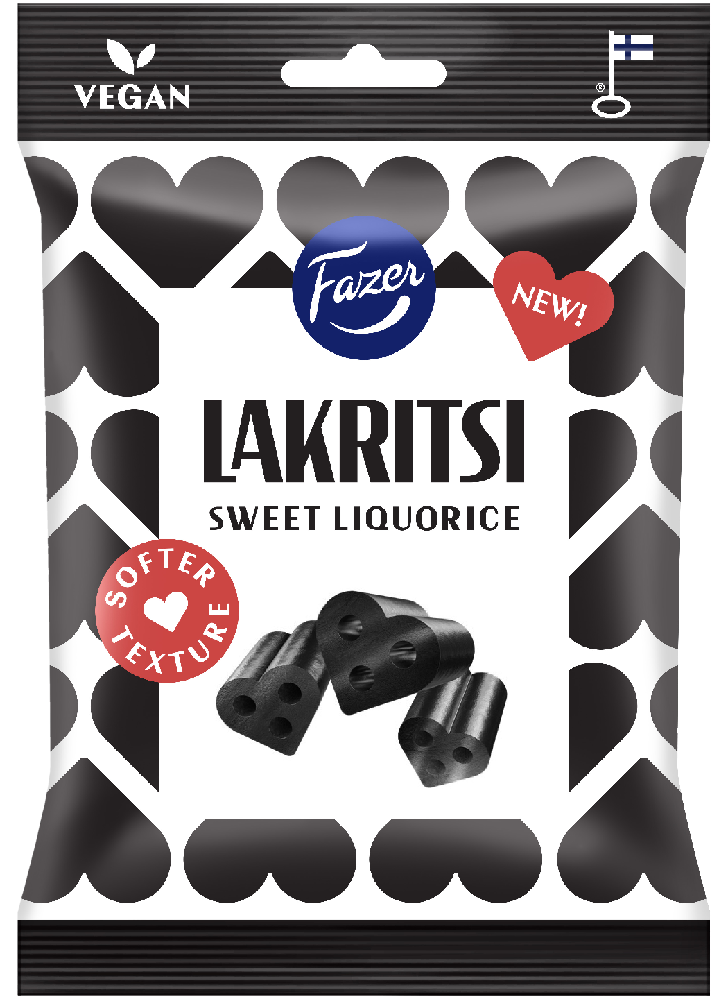 Fazer Lakritsi Sweet Liquorice pussi 150g QPA