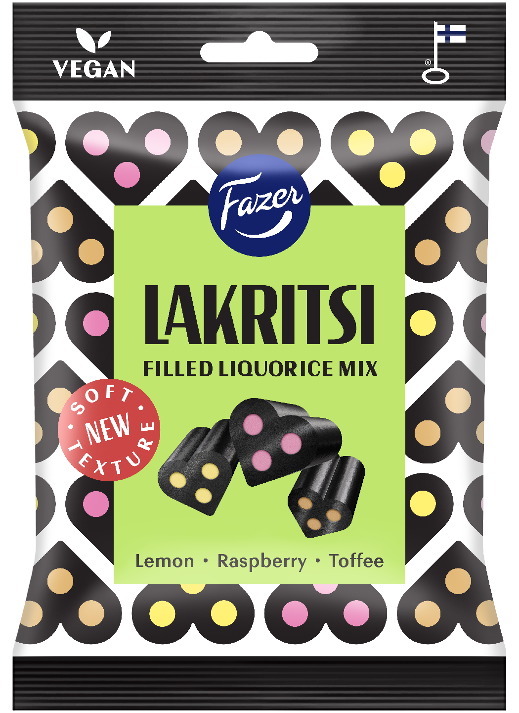 Fazer Lakritsi Filled Liquorice Mix täytelakritsisekoitus 140g