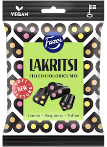 Fazer Lakritsi Filled Liquorice Mix täytelakritsisekoitus 140g