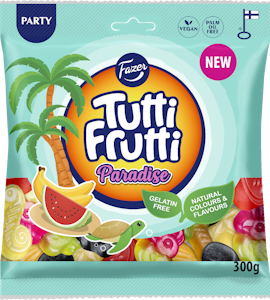 Fazer Tutti Frutti Paradise karkkipussi 300g