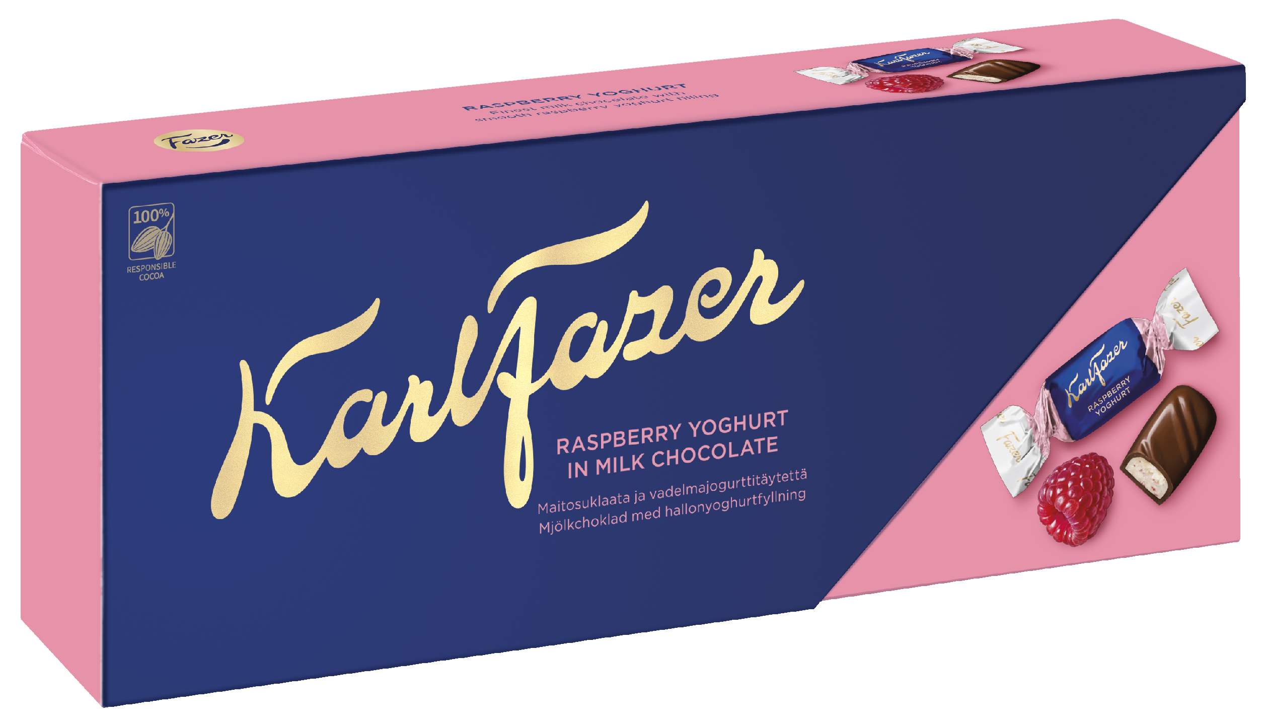 Karl Fazer 270g Vadelmajogurtti suklaakonvehti