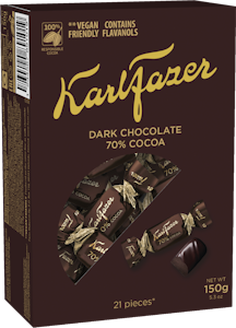 Karl Fazer Dark 70% cocoa suklaakonvehteja 150g