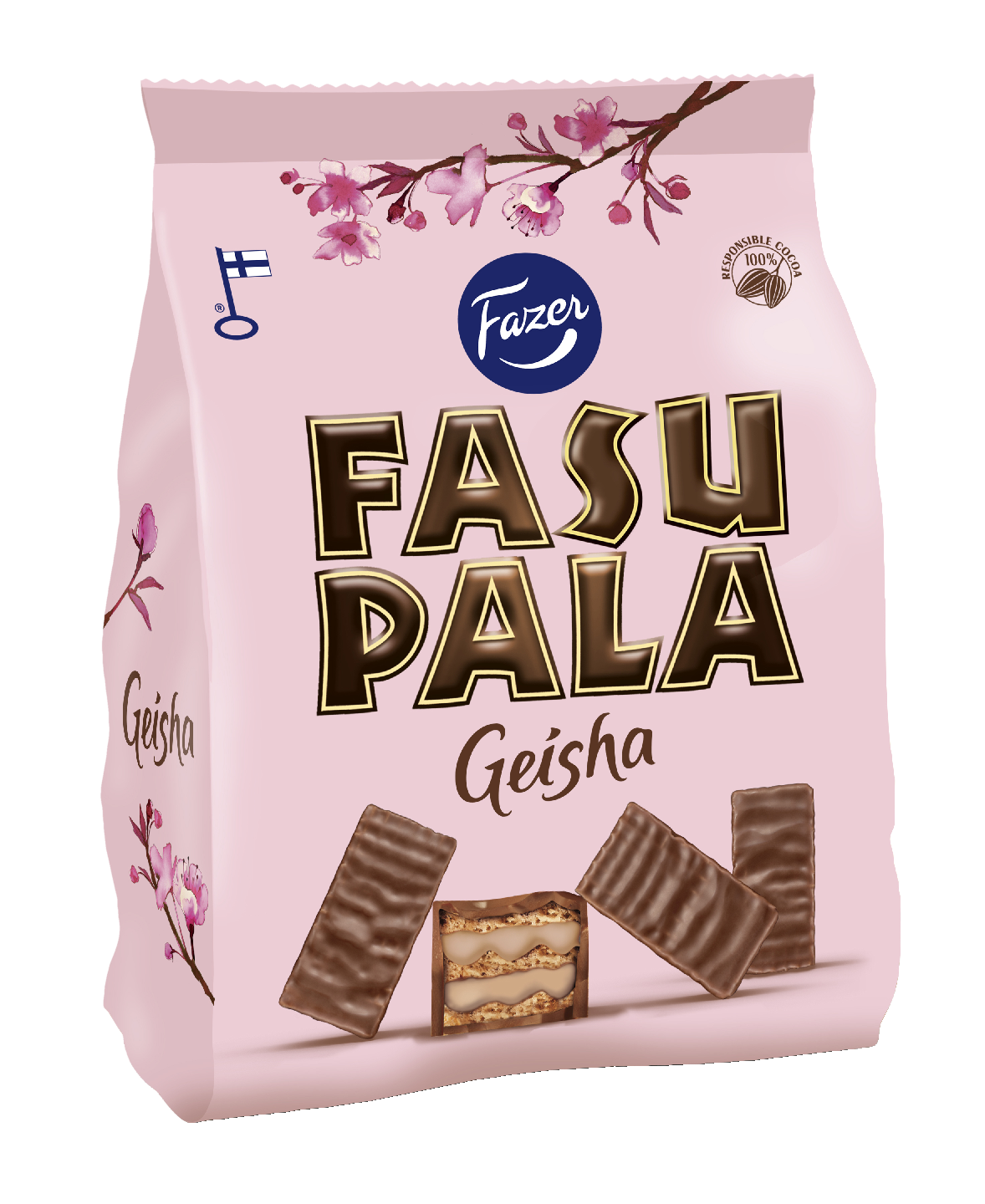 Fazer Fasupala Geisha 175g suklaavohveli