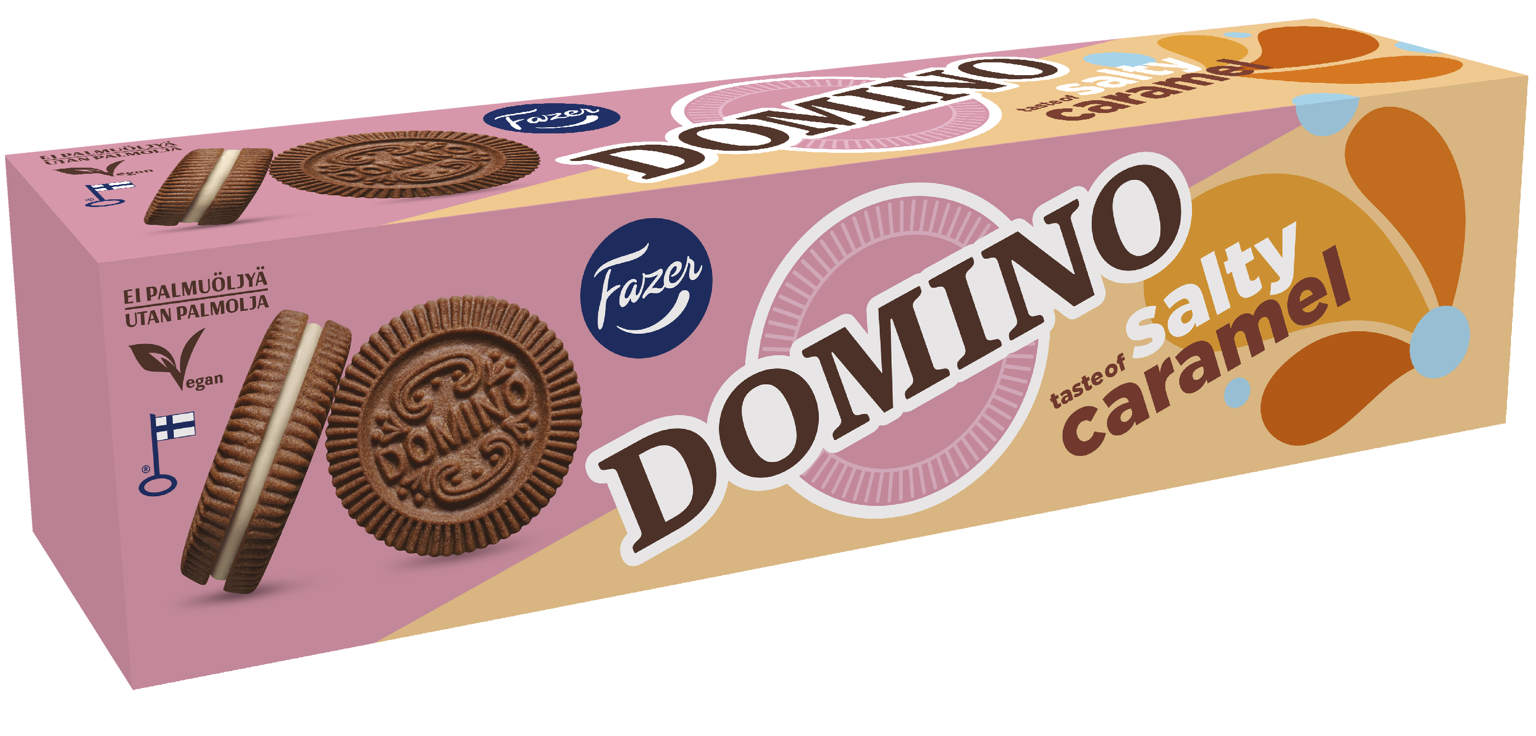 Fazer Domino Salty Caramel täytekeksi 175g