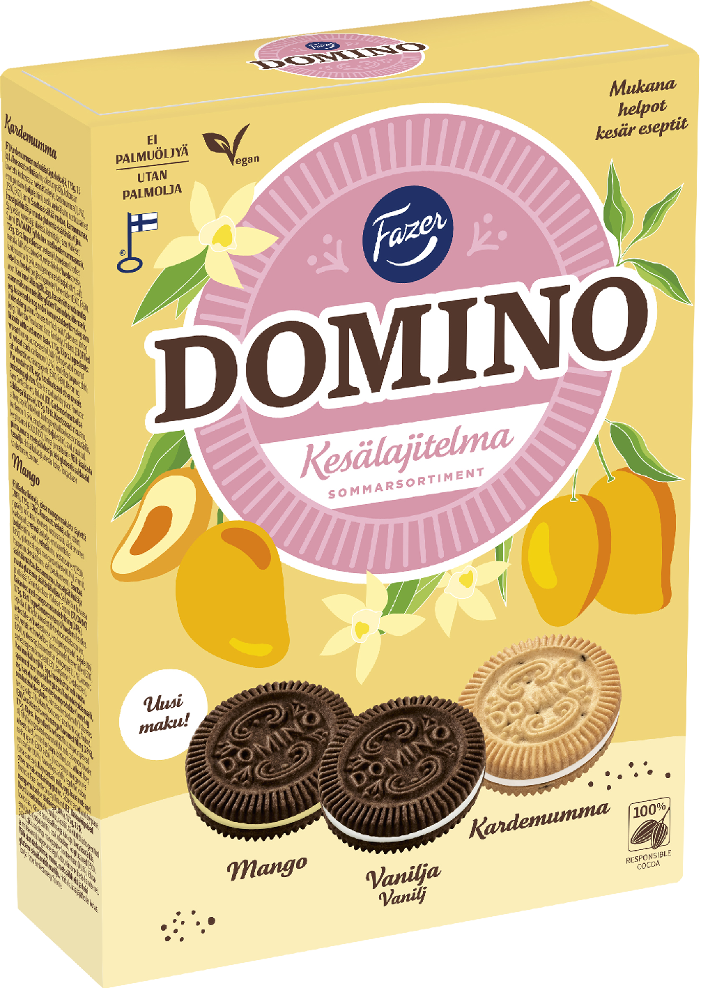 Fazer Domino Kesälajitelma 525g PUOLILAVA