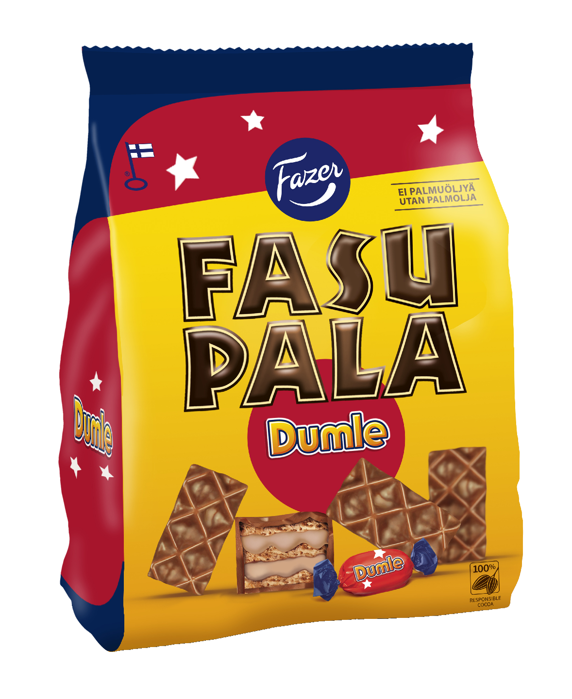 Fazer Fasupala Dumle suklaavohveli 199g