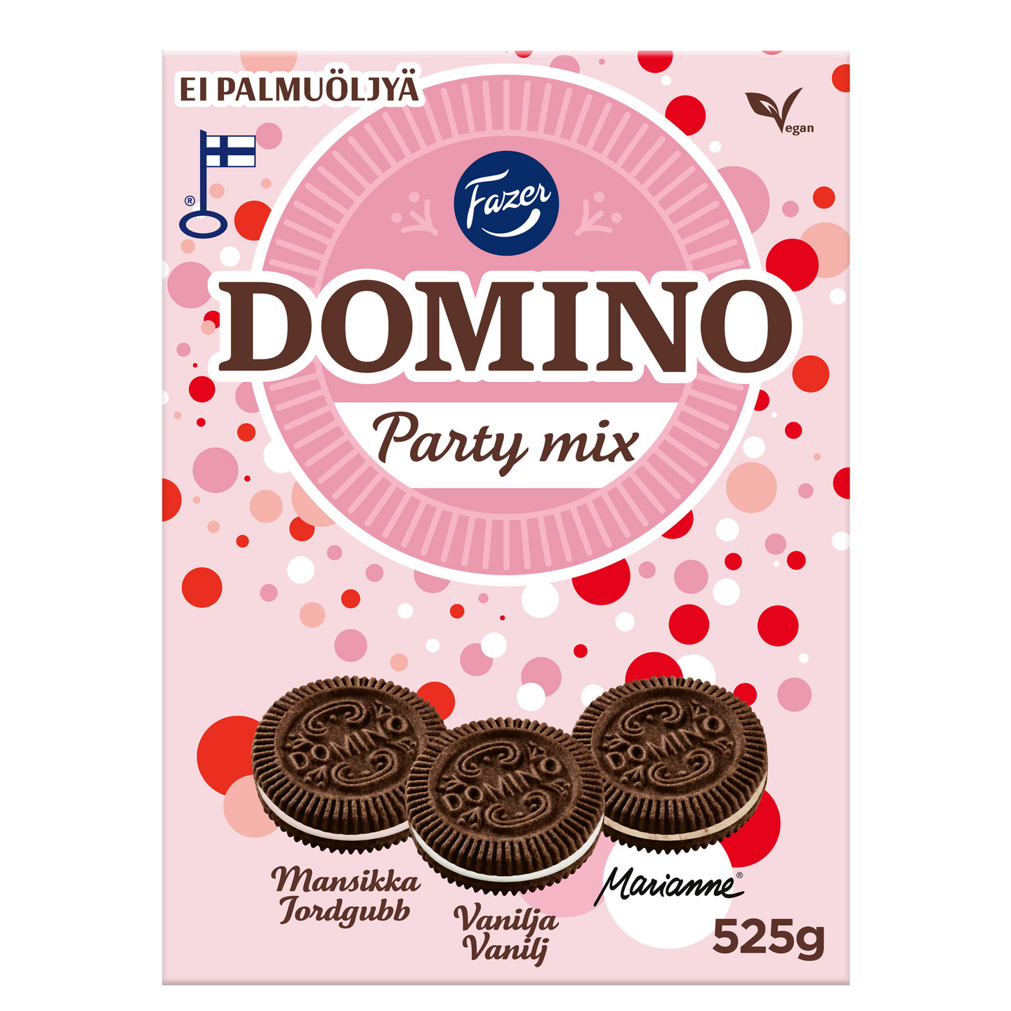 Fazer Domino Party mix täytekeksilajitelma 525g