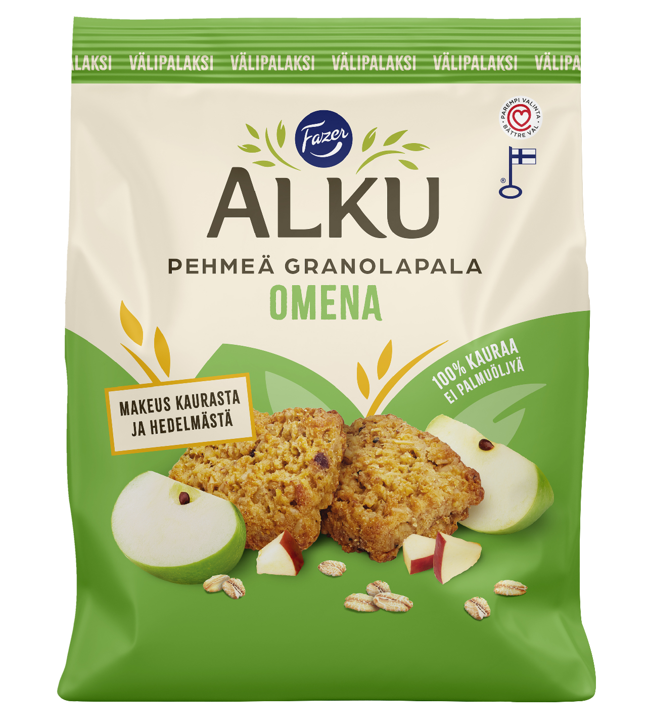 Fazer Alku pehmeä granolapala 120g omena