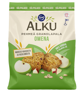 Fazer Alku pehmeä granolapala 120g omena