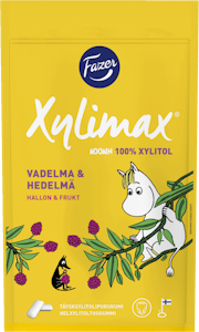 Xylimax Moomin Vadelma-Hedelmä täysksylitolipurukumi 100g