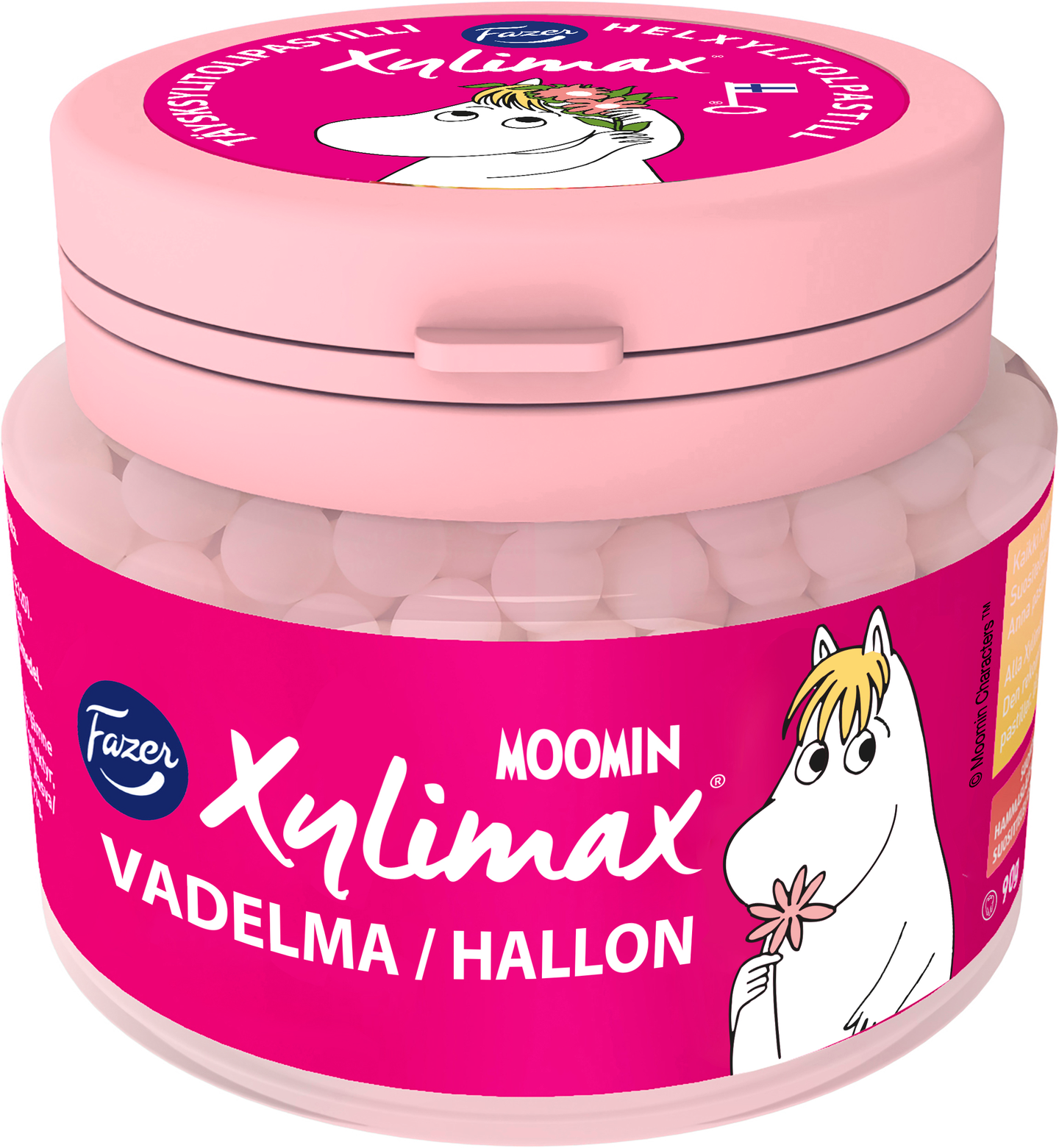 Xylimax Moomin vadelma pastilli 90g