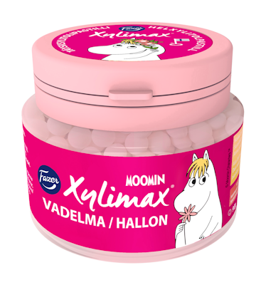 Xylimax Moomin vadelma pastilli 90g