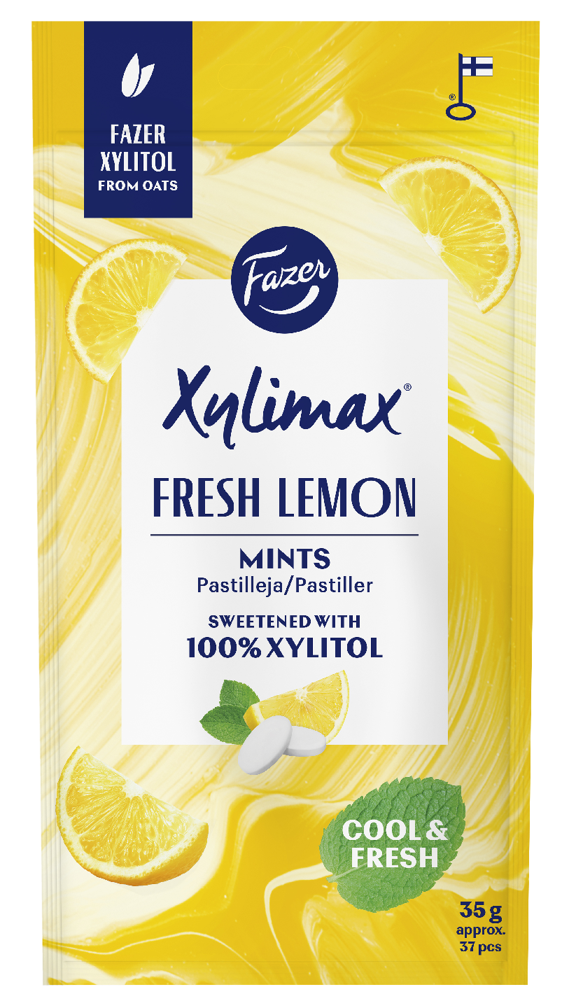 Fazer Xylimax täysksylitolipastillit 35g Fresh Lemon