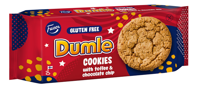 Fazer Dumle cookies 140g gluteeniton