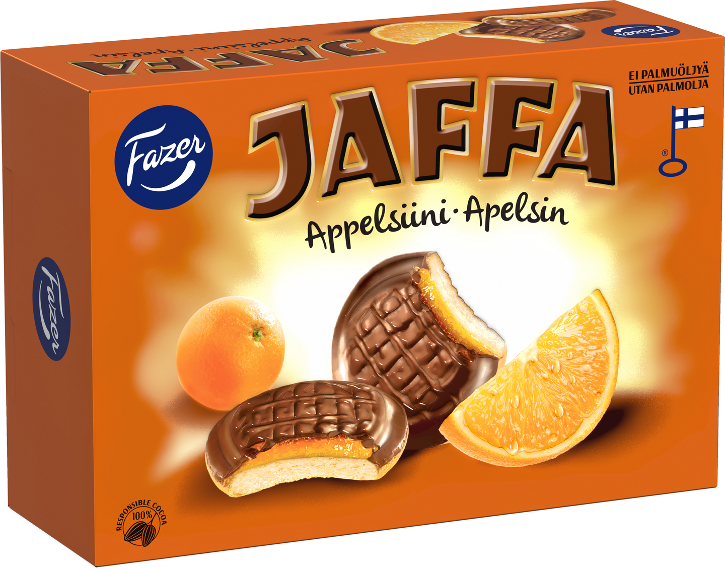 Fazer Jaffa leivoskeksi 300g appelsiini
