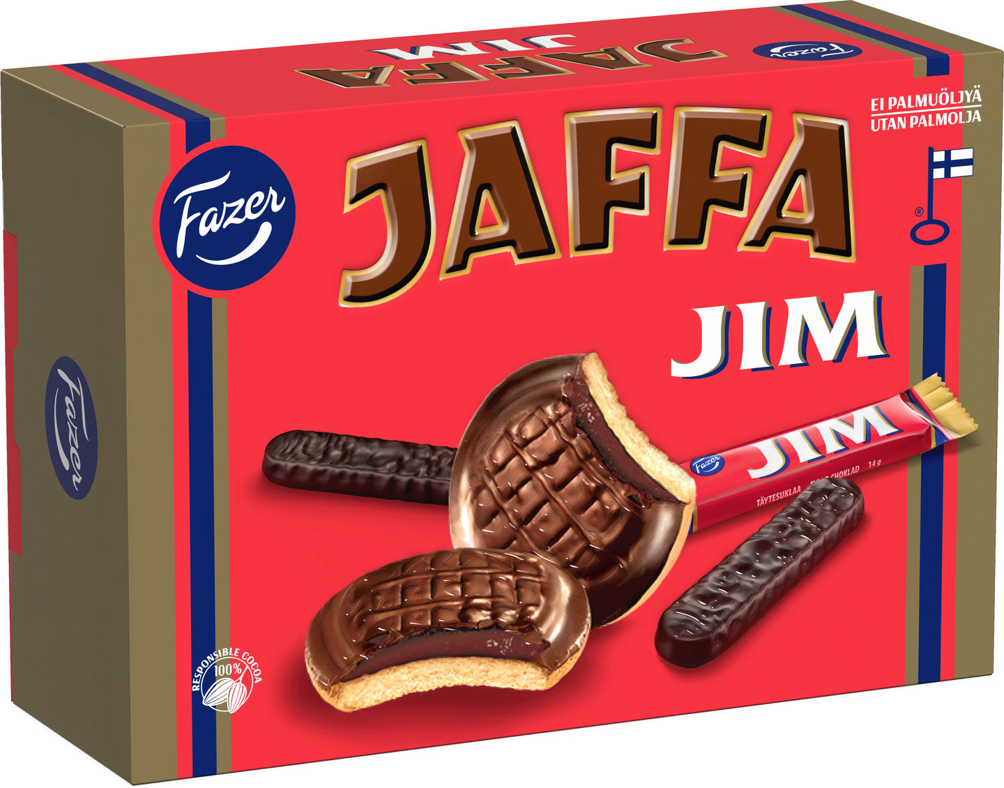 Fazer Jaffa leivoskeksi 300g Jim PUOLILAVA