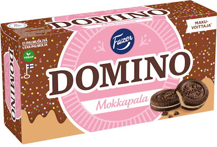 Fazer Domino Mokkapala täytekeksi 350g