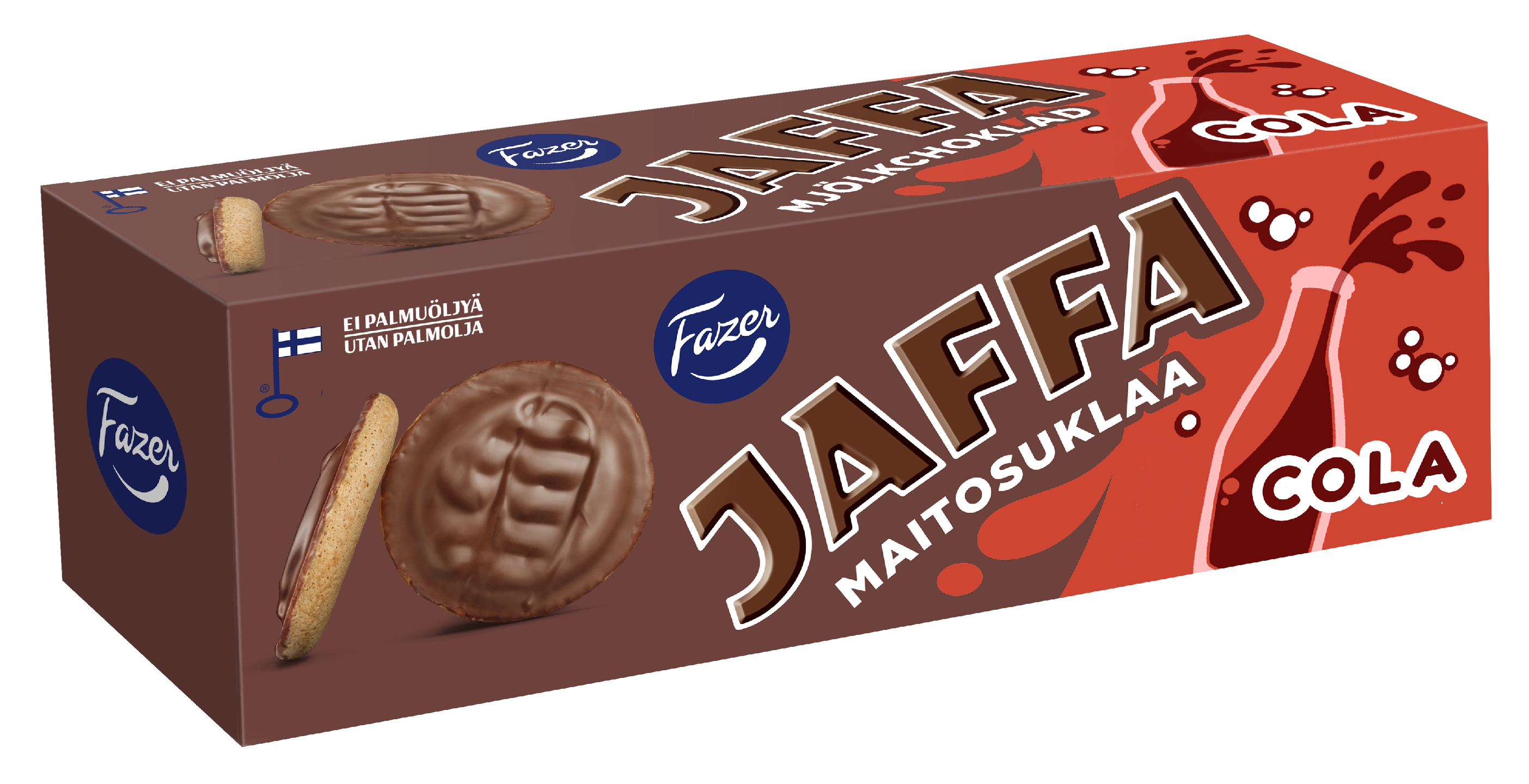 Fazer Jaffa leivoskeksi 150g maitosuklaa-cola