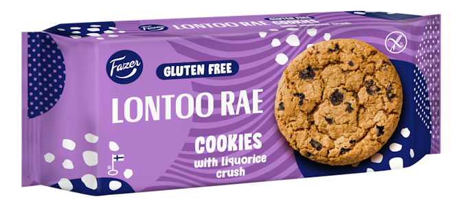 Fazer Lontoo Rae cookies 140g gluteeniton