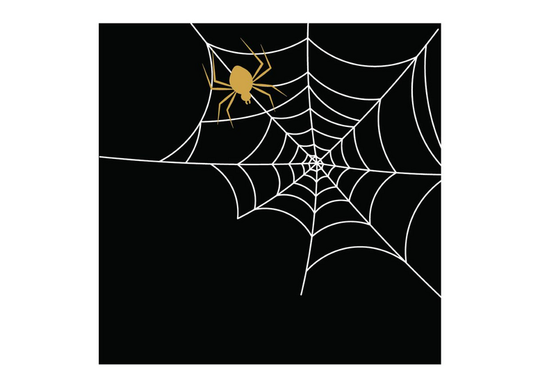 Lautasliina 20kpl 33cm Halloween hämähäkki