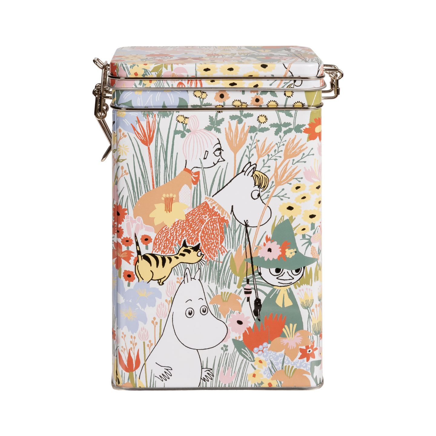 Martinex Muumi kahvipurkki valkoinen Leinikki