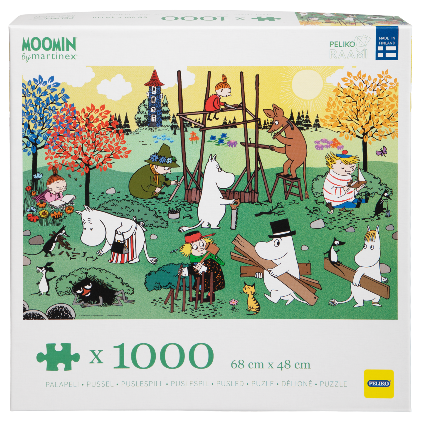 Peliko Muumi 1000 palaa uutterat