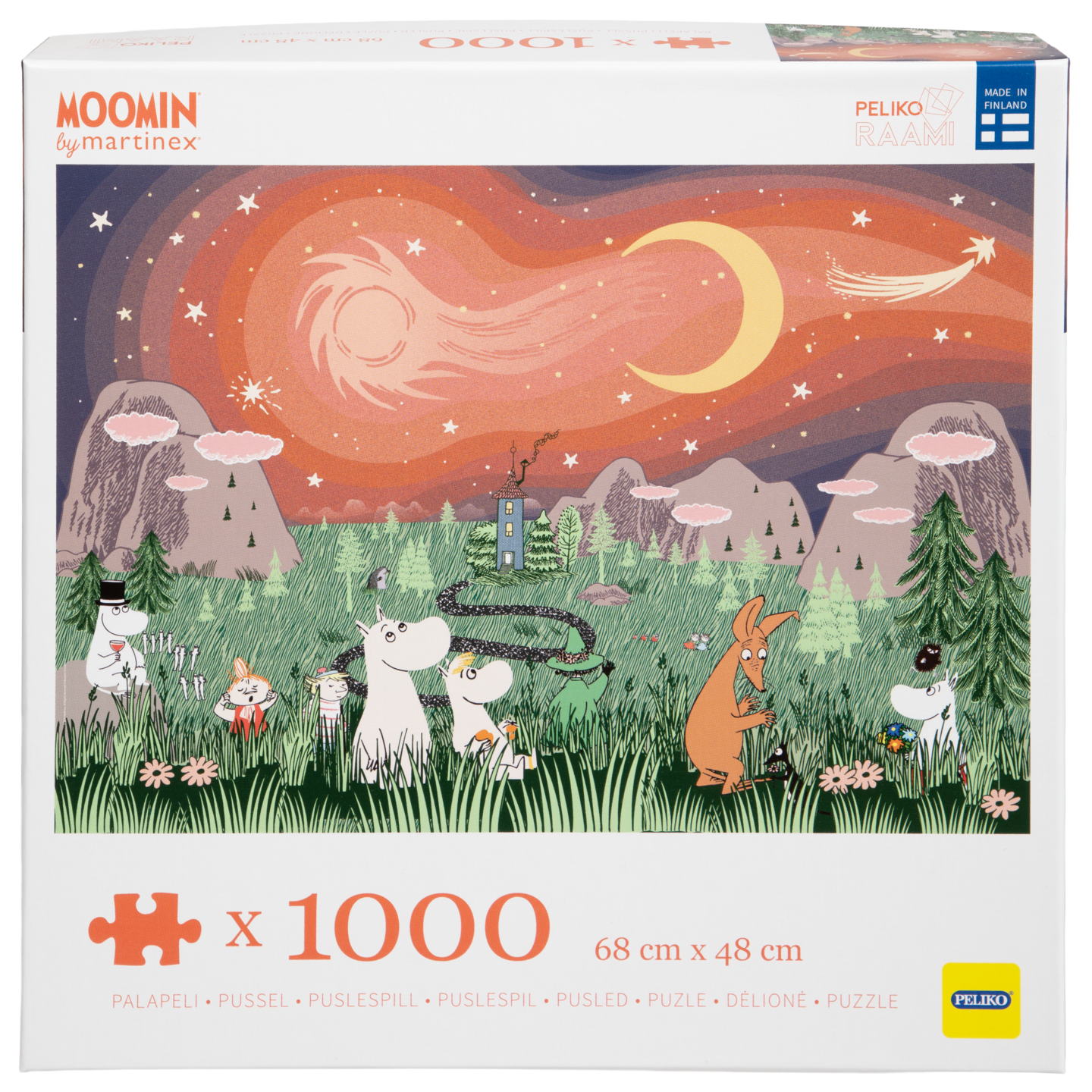 Peliko Muumi 1000 palaa tähtikirkas