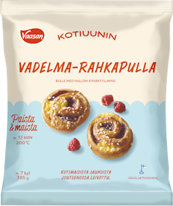 Vaasan Kotiuunin vadelma-rahkapulla 7 kpl/385 g pakaste