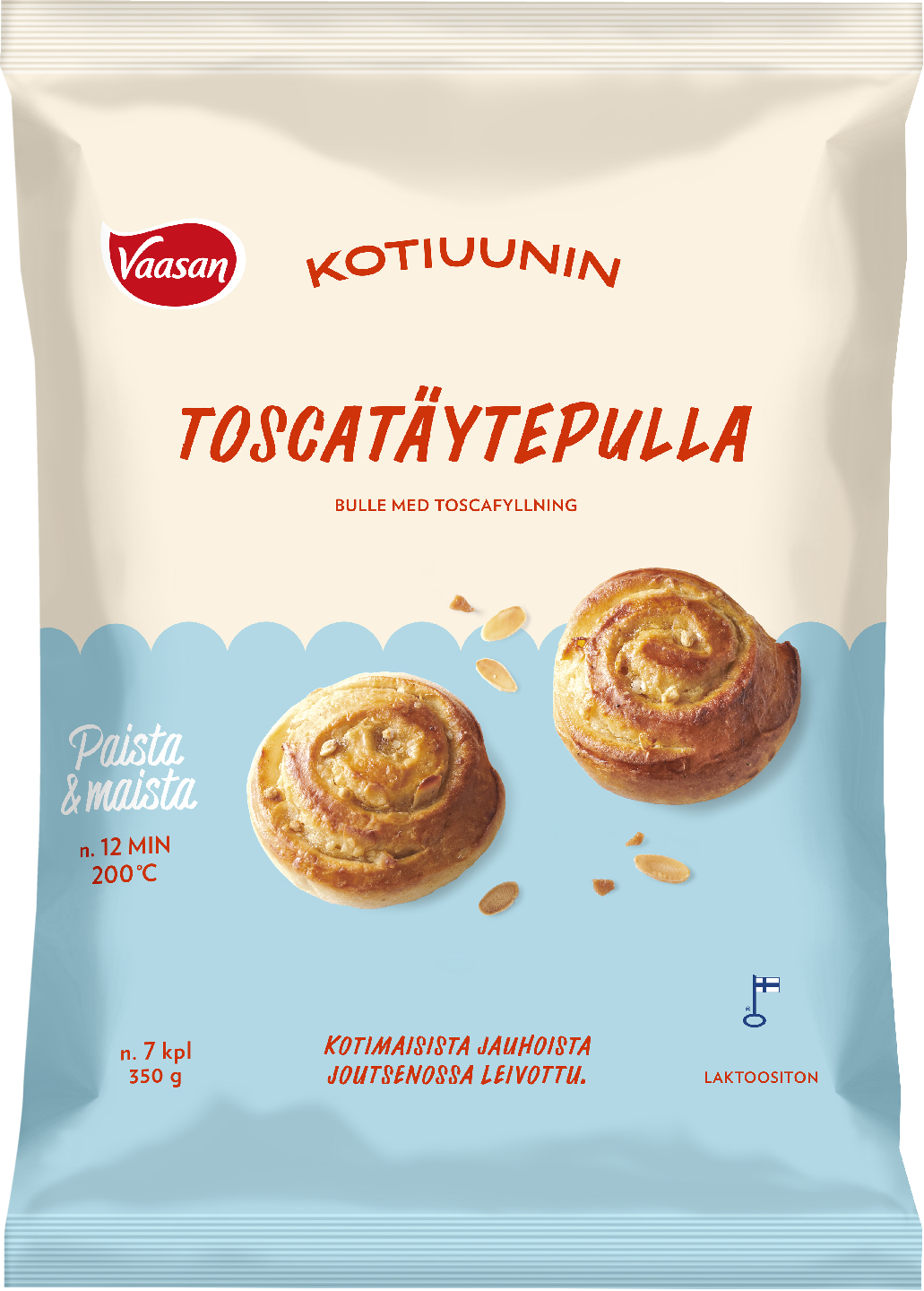 Vaasan Kotiuunin toscatäytepulla 7x50g pakaste