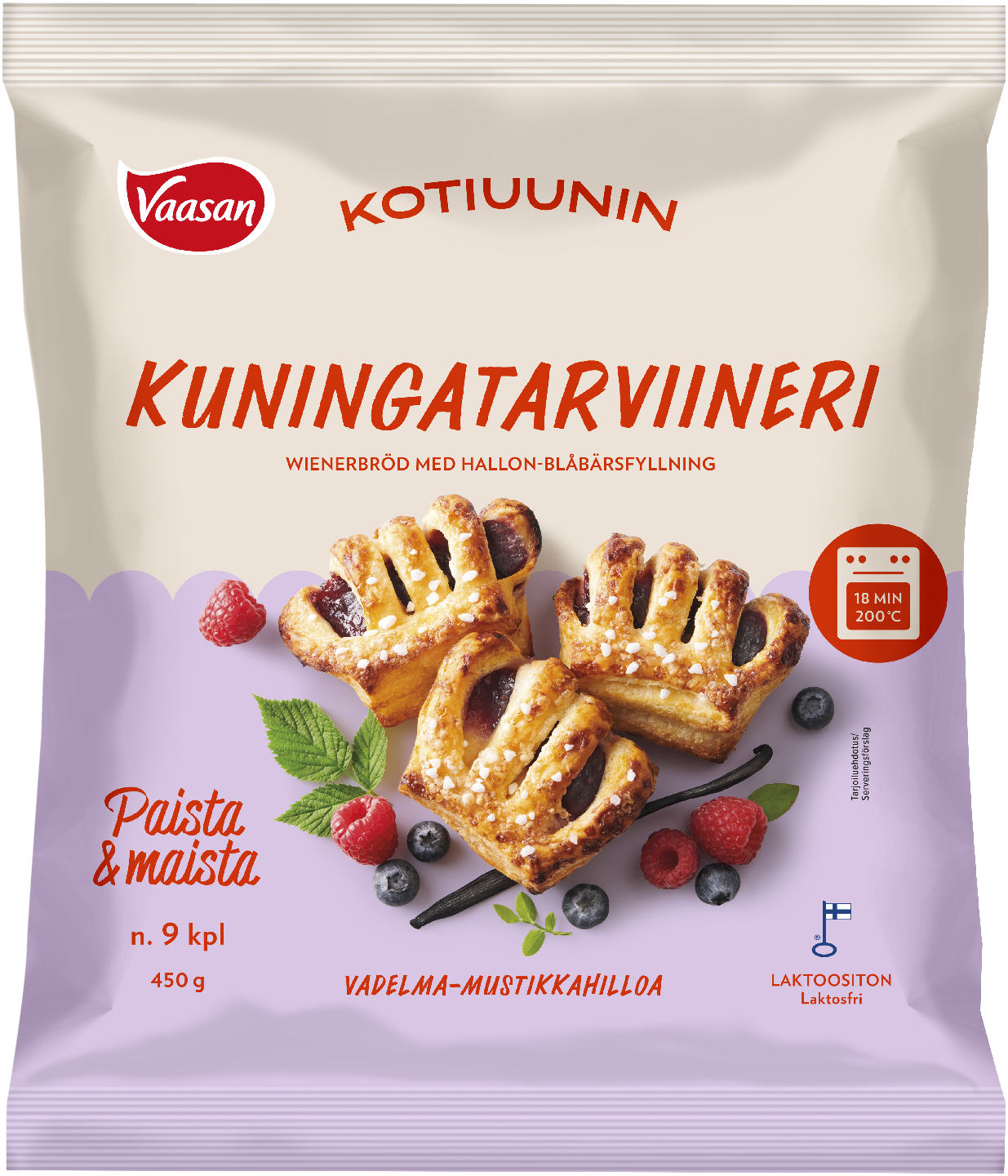 Vaasan Kotiuunin kuningatarviineri 9kpl/450g