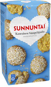 Sunnuntai kaurainen sämpyläjauho 2 kg