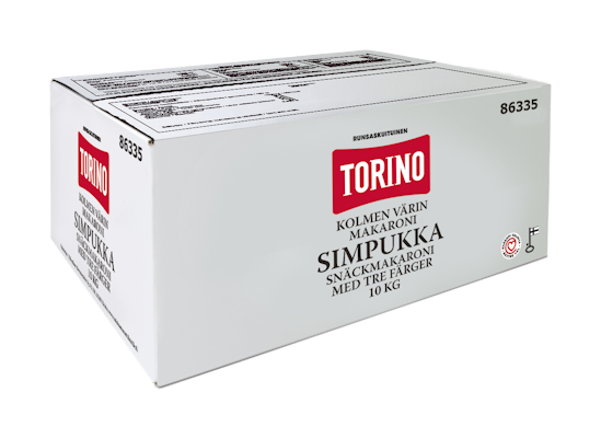 Torino kolmen värin simpukkamakaroni 10kg