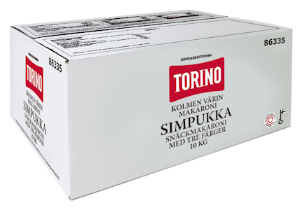 Torino kolmen värin simpukkamakaroni 10kg