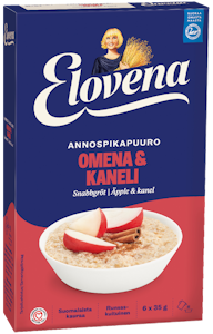 Elovena 6x35g annospikapuuro omena-kaneli