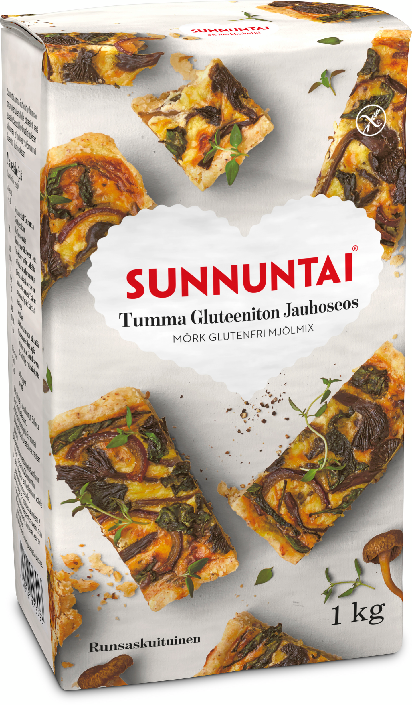 Sunnuntai tumma gluteeniton jauhoseos 1kg