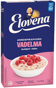 Elovena 6x35g annospikapuuro vadelma