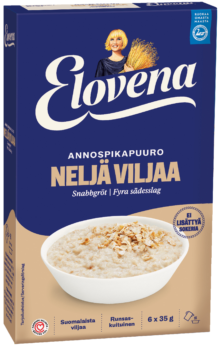 Каша овсяная elovena