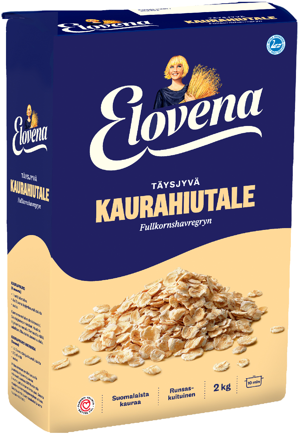 Elovena kaurahiutale 2kg PUOLILAVA