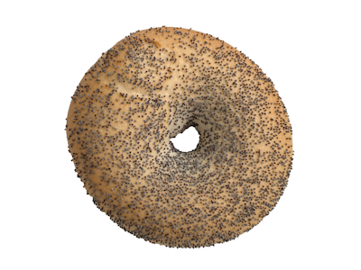 Rollfoods gluteeniton unikonsiemenbagel 18x100g vegaaninen yksittäispakattu pakaste