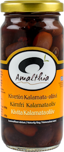 Amalthia Kivetön Kalamata-oliivi 260g/140g