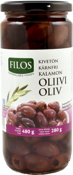 Filos kalamata oliivi 480/280g kivetön