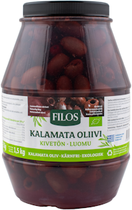 Filos luomu Kalamata-oliivi kivetön 3/1,5 kg