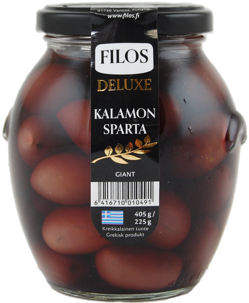 Filos Deluxe Kivellinen Kalamata-oliivi 405g/225g