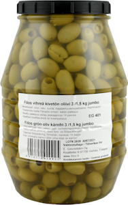 Filos jumbo kivetön vihreä oliivi 3/1,5 kg